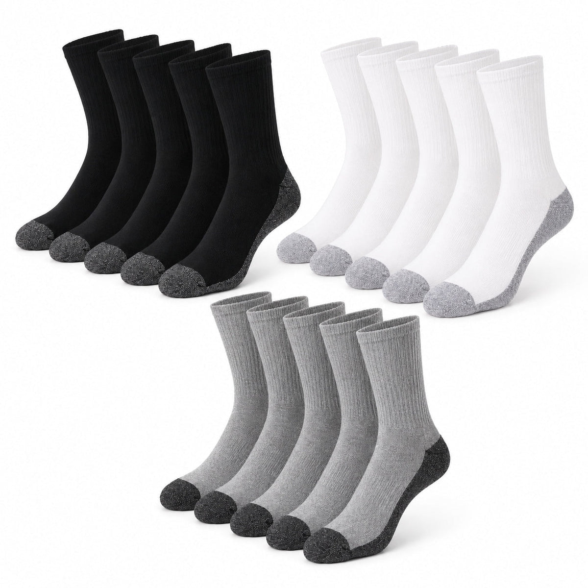 ARVYN Drystep Cushioned Socks — 20 Pair Pack
