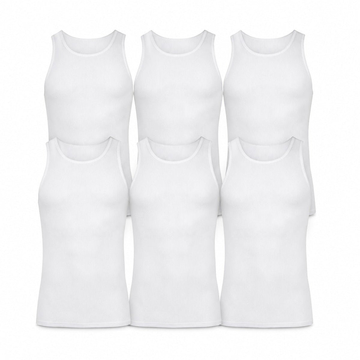 ARVYN Baselayer Ribbed Tanks — 6 Pack