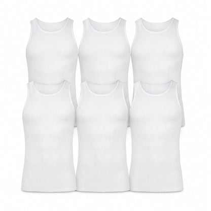 ARVYN Baselayer Ribbed Tanks — 6 Pack