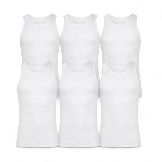 ARVYN Baselayer Ribbed Tanks — 6 Pack